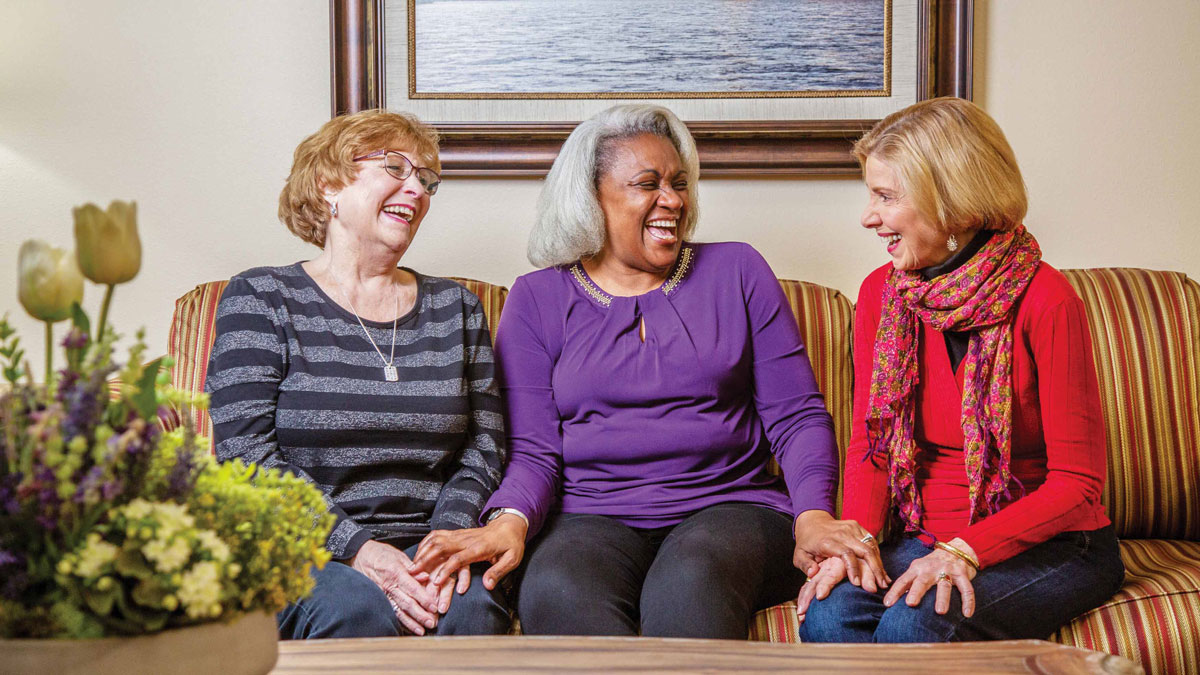 Residents enjoying time together at Glenmoore